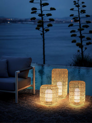 Wovira Rattan Outdoor Table Light