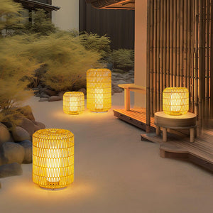 Wovira Rattan Outdoor Table Light