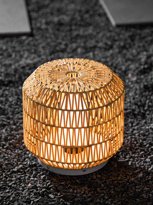 Wovira Rattan Outdoor Table Light