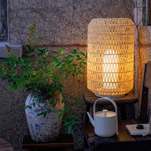 Wovira Rattan Outdoor Table Light