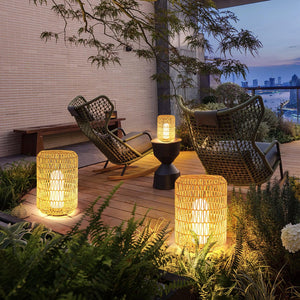 Wovira Rattan Outdoor Table Light