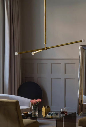 Wrapped Linear Chandelier
