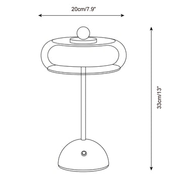 Zaviera Table Lamp — Dimension drawings 1