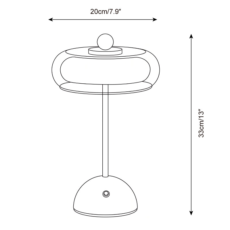 Lampada da Tavolo Zaviera — Disegni dimensionali 1
