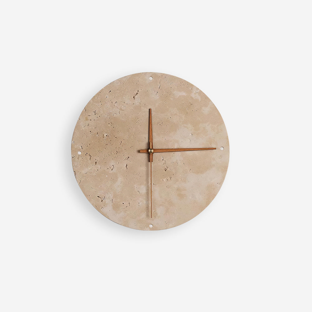 Zegary Travertine Clock Wall Lamp
