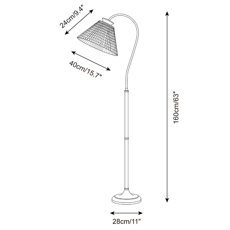 Zorvella Floor Lamp — Dimension drawings 1