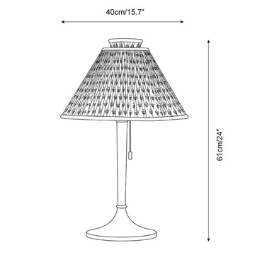 Luminária de Mesa Zorvella — Desenhos técnicos 1