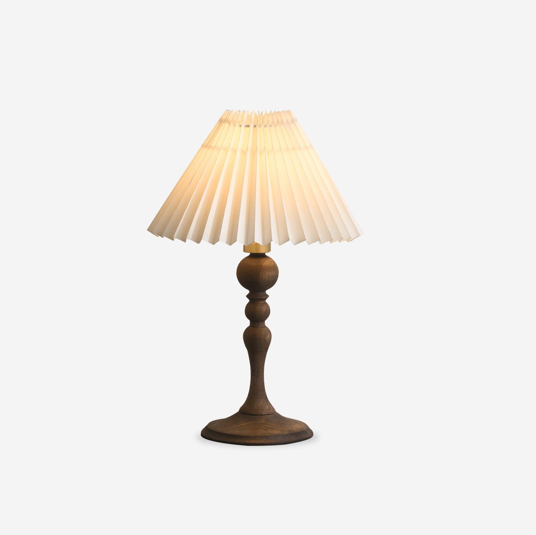 Zulu Pleated Table Lamp 9.4″- 15.3″ - Docos