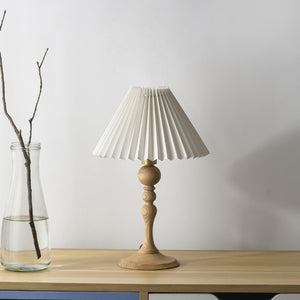 Zulu Pleated Table Lamp 9.4″- 15.3″ - Docos