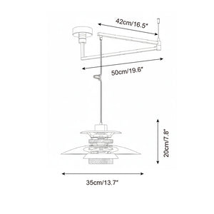 Zyric Swing Arm Pendant Lamp
