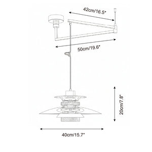 Zyric Swing Arm Pendant Lamp