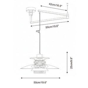 Zyric Swing Arm Pendant Lamp