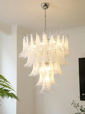 Murano Glass Leaf Chandelier