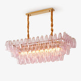 Lustre Rose Prism Glass