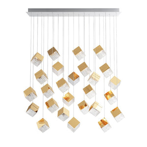 Cubic Luster Cascade Chandelier