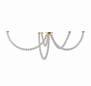 Pearl Glass Necklace Balls Chandelier