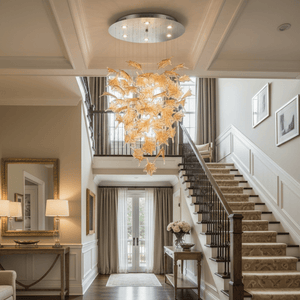 Multicolor Crystal Maple Leaf Chandelier