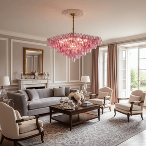 Fuchsia Prism Empire Chandelier