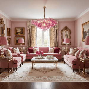 Fuchsia Prism Empire Chandelier