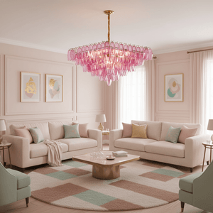 Fuchsia Prism Empire Chandelier