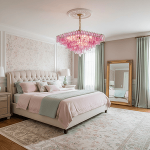 Fuchsia Prism Empire Chandelier