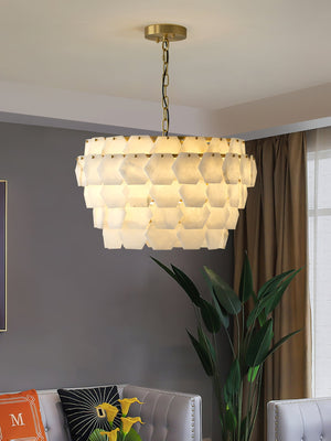 Hexa Cloud Alabaster Pendant Light