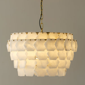 Hexa Cloud Alabaster Pendant Light
