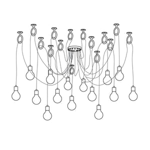 Industrial Spider Chandelier