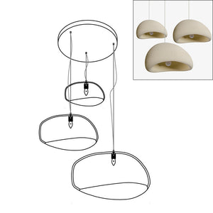Zenra Wabi-Sabi Organic Chandelier