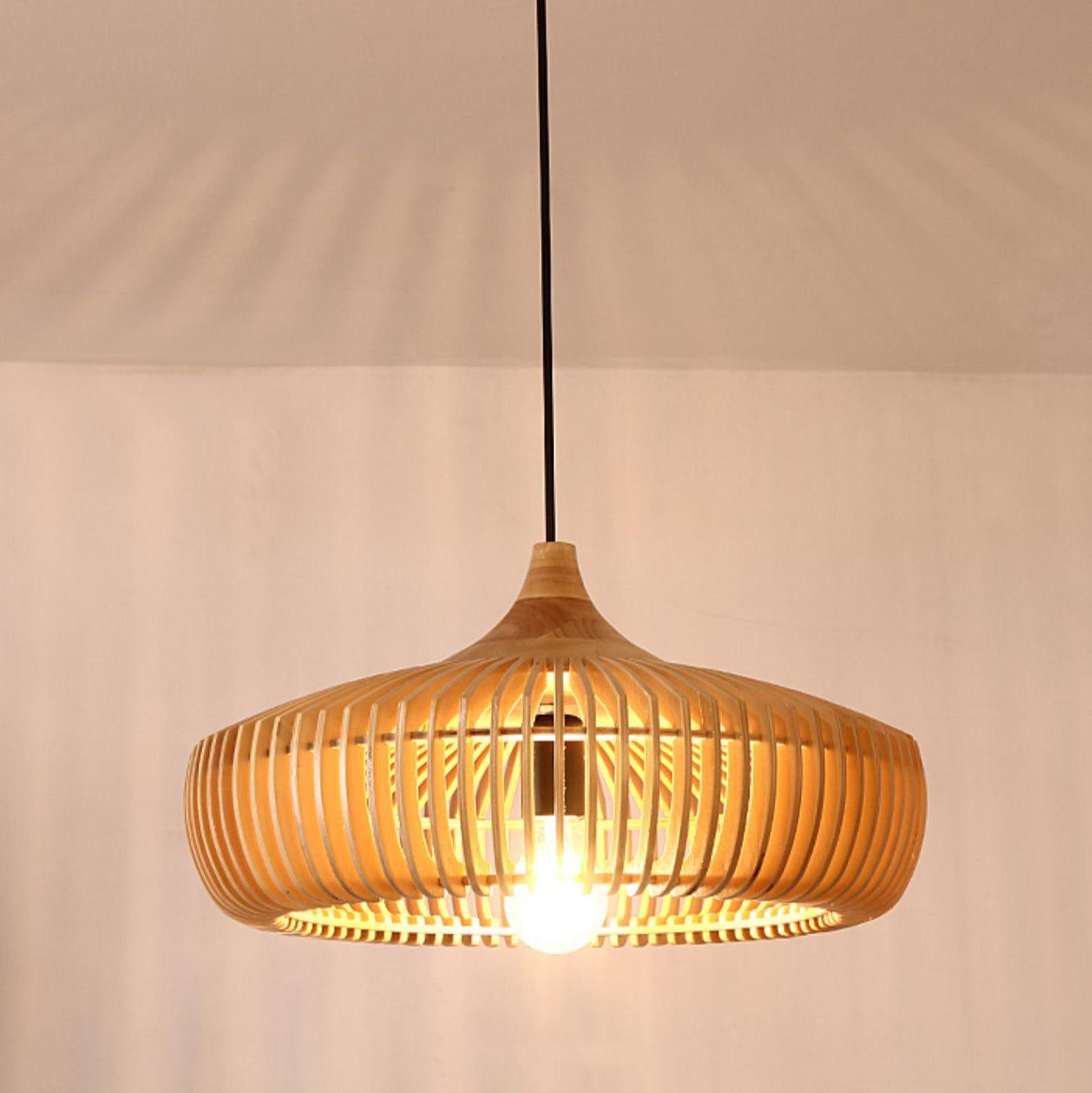 Din Wood Pendant Lamp 16.9″ - Docos