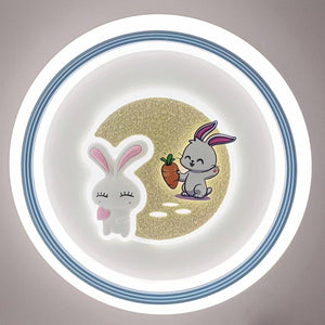 Round Bunny Ceiling Lamp 19.7″